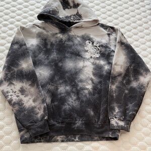 Obey Black and Gray Tie-Dye Men's Hoodie